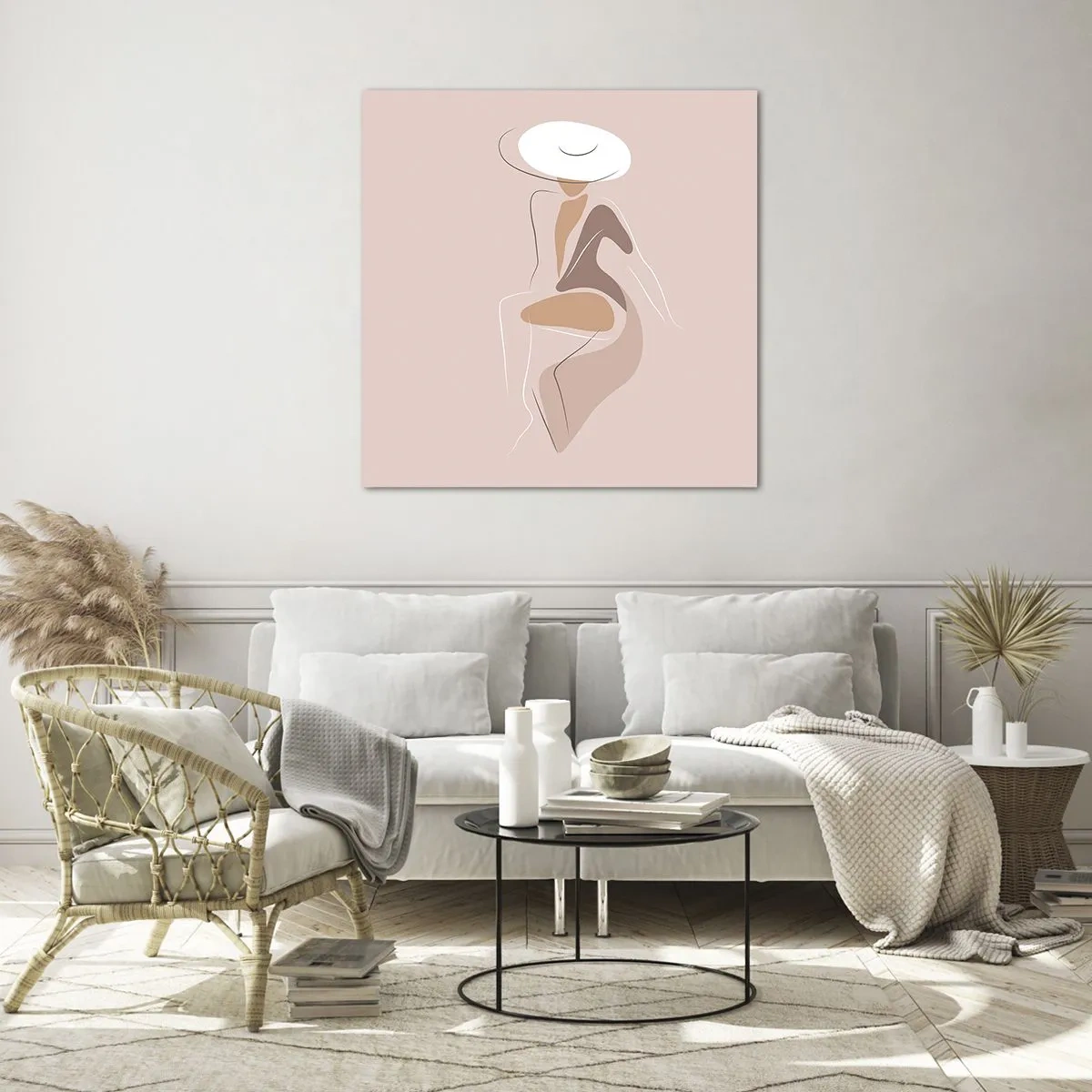 Glass picture - Being a Lady - 40x40 cm