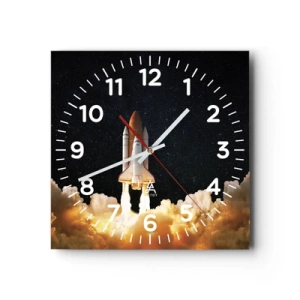 Wall clock - Clock on glass - As Astra! - 40x40 cm