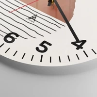 Clock face with numbers