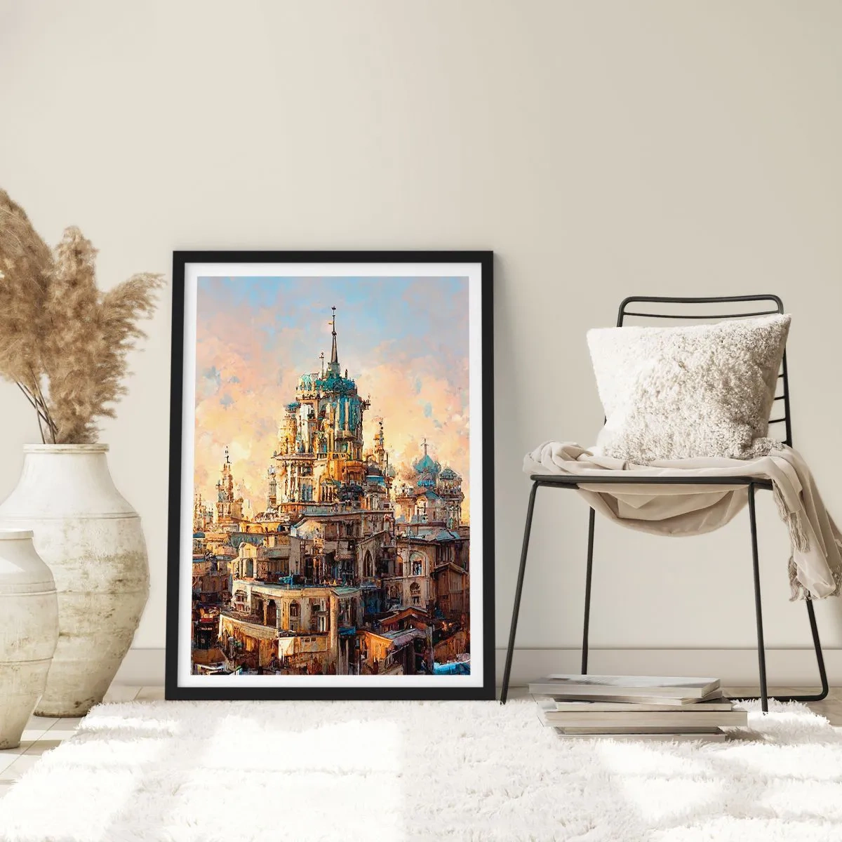 Poster in black frame - City of Cities - 40x50 cm