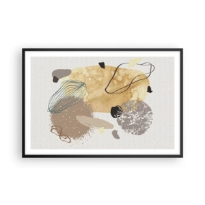 Poster in black frame - Applied Splashing - 91x61 cm