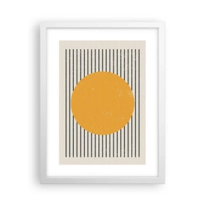 Poster in white frmae - Power of Simplicity - 30x40 cm