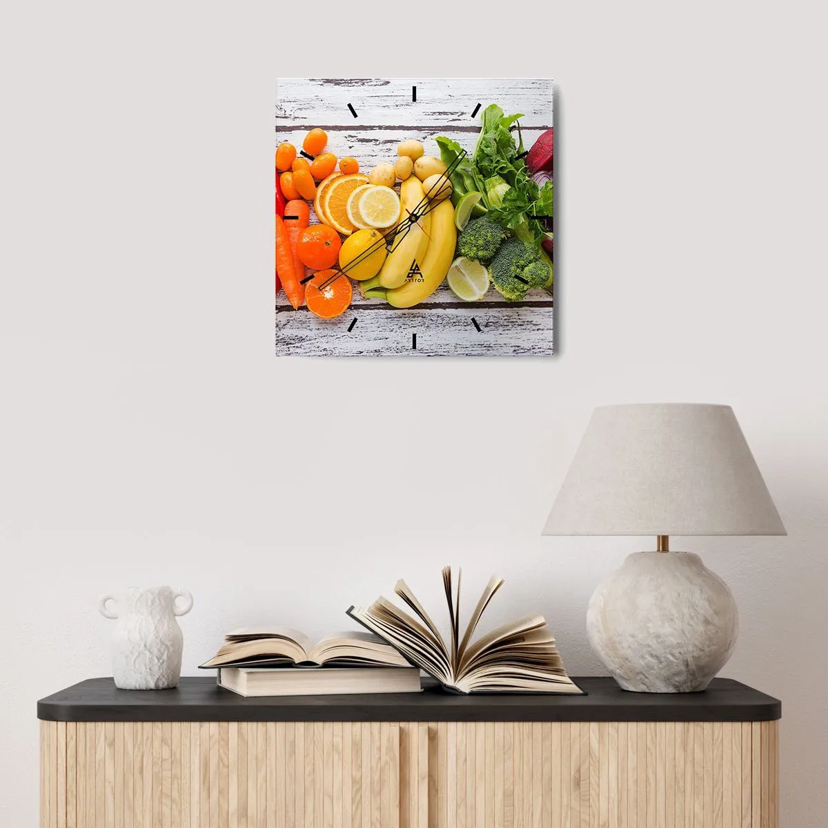 Wall clock - Clock on glass - Is that Not Enough? - 40x40 cm