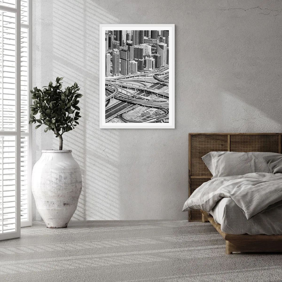 Poster in white frmae - Dubai - Impossible City - 70x100 cm