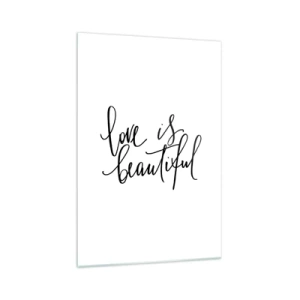 Glass picture - Read and Repeat - 70x100 cm