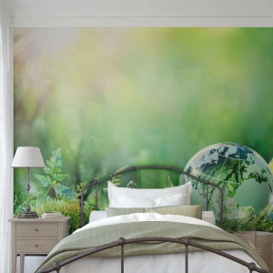 Photo Wallpaper Standard Eco - Green Planet - Abstraction, Fern, Nature - 200x140 cm