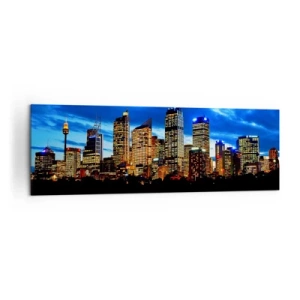 Canvas picture - Night of Lights and Colours - 160x50 cm