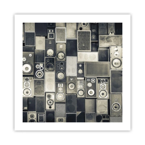 Poster - And Music Is Playing - 50x50 cm
