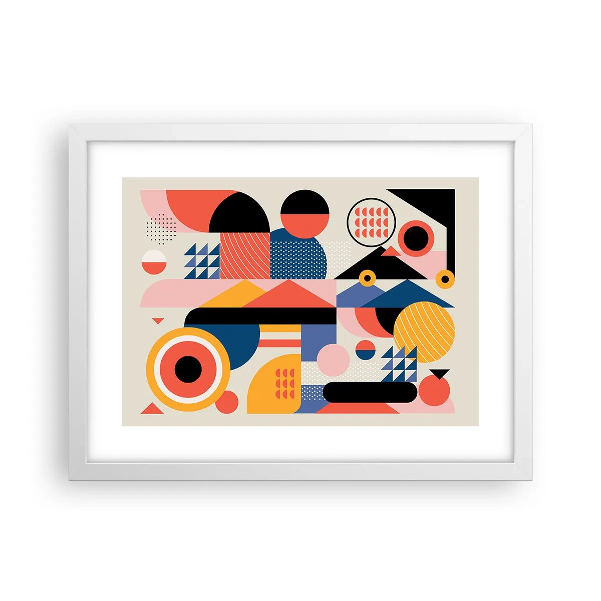 Poster in white frmae - Composition: Have Fun - 40x30 cm