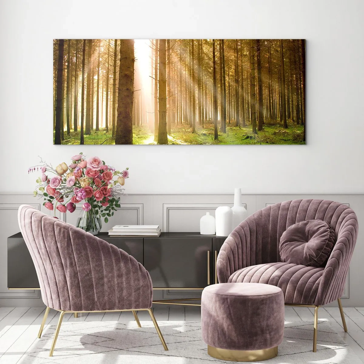Glass picture - Elfs Will Be Here Soon - 90x30 cm