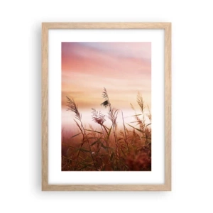 Poster in light oak frame - Blowing in the Wind - 30x40 cm