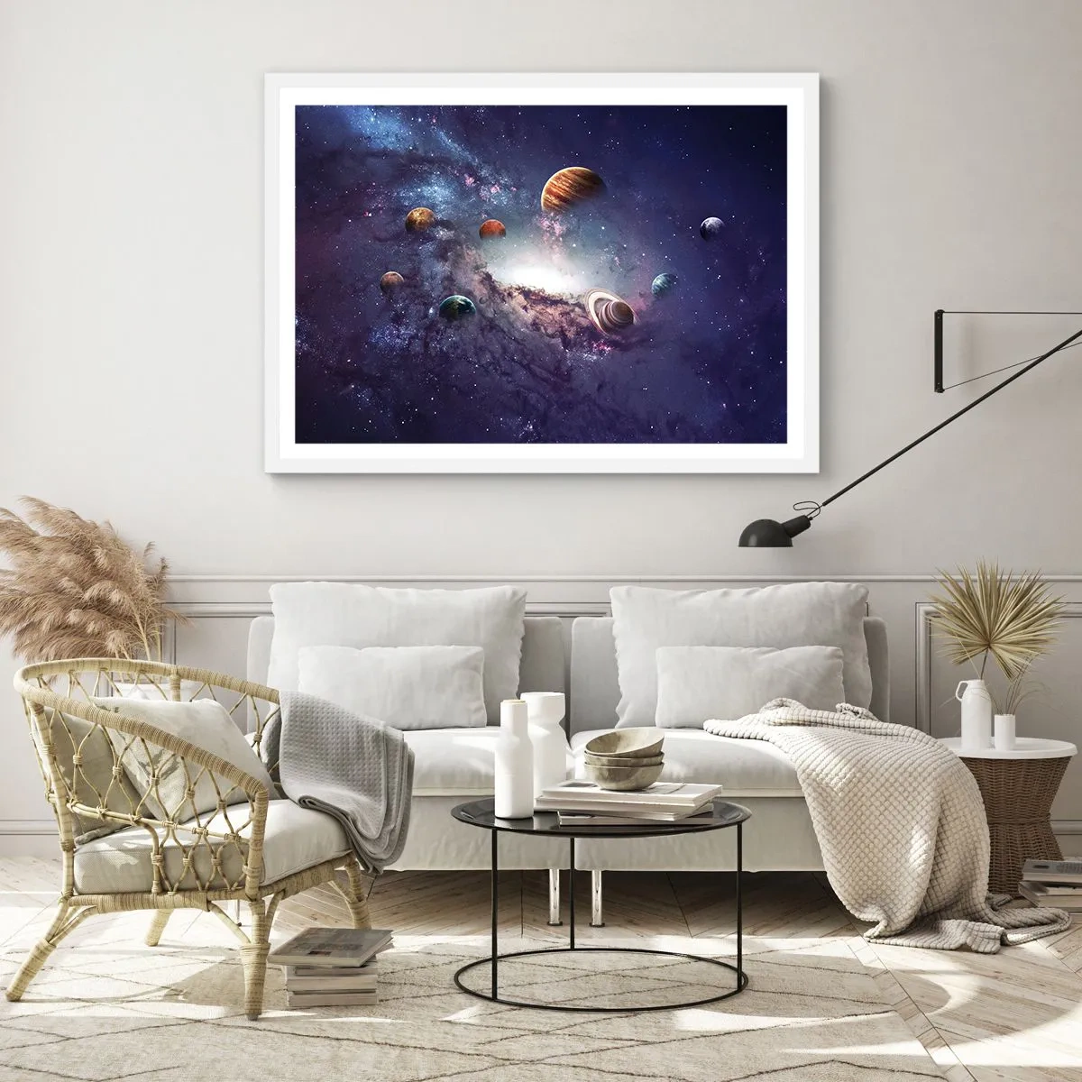 Poster in white frmae - Solar-Dancing System - 40x30 cm
