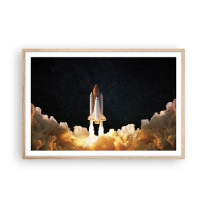 Poster in light oak frame - As Astra! - 91x61 cm