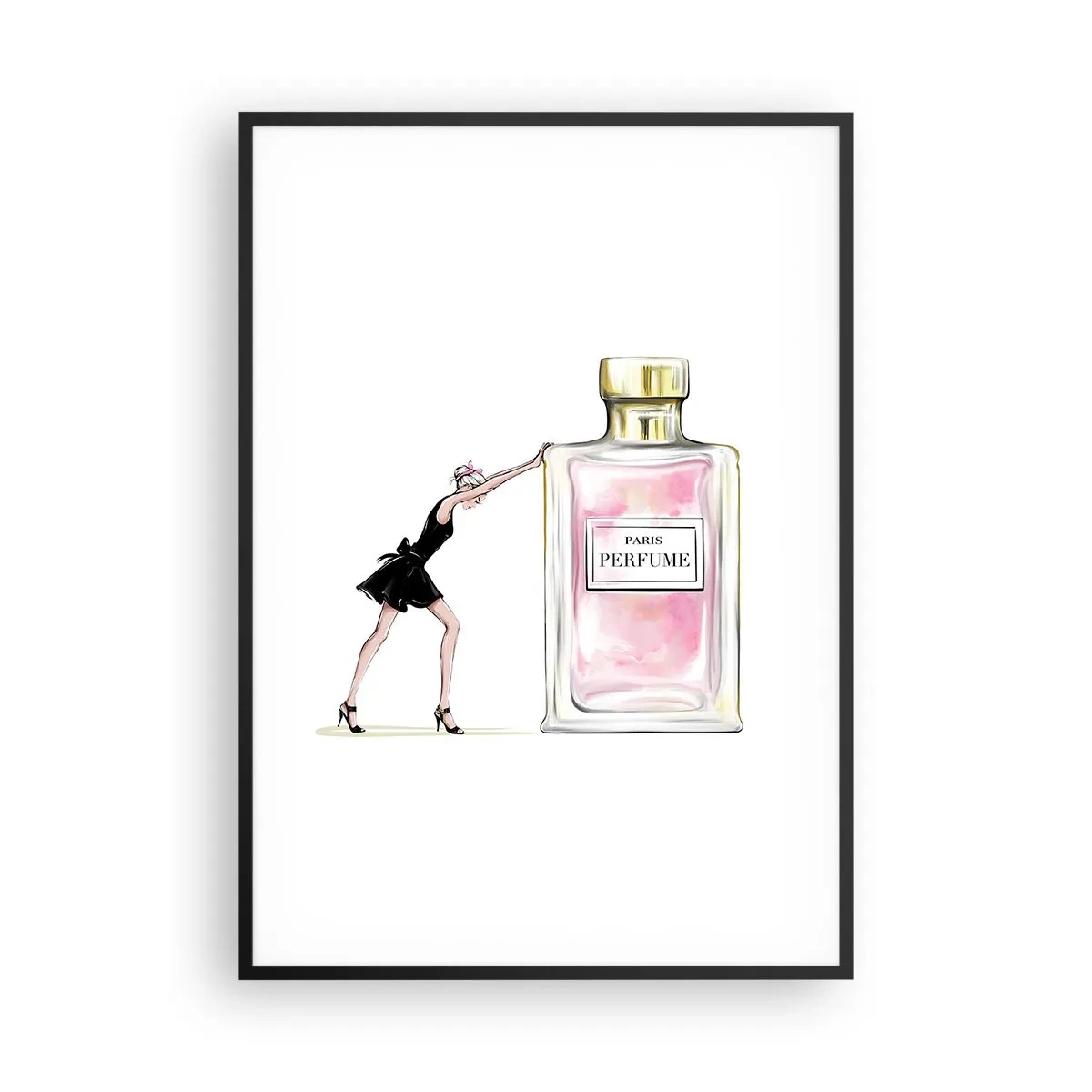 Poster in black frame - The Essence of Womanhood - 70x100 cm