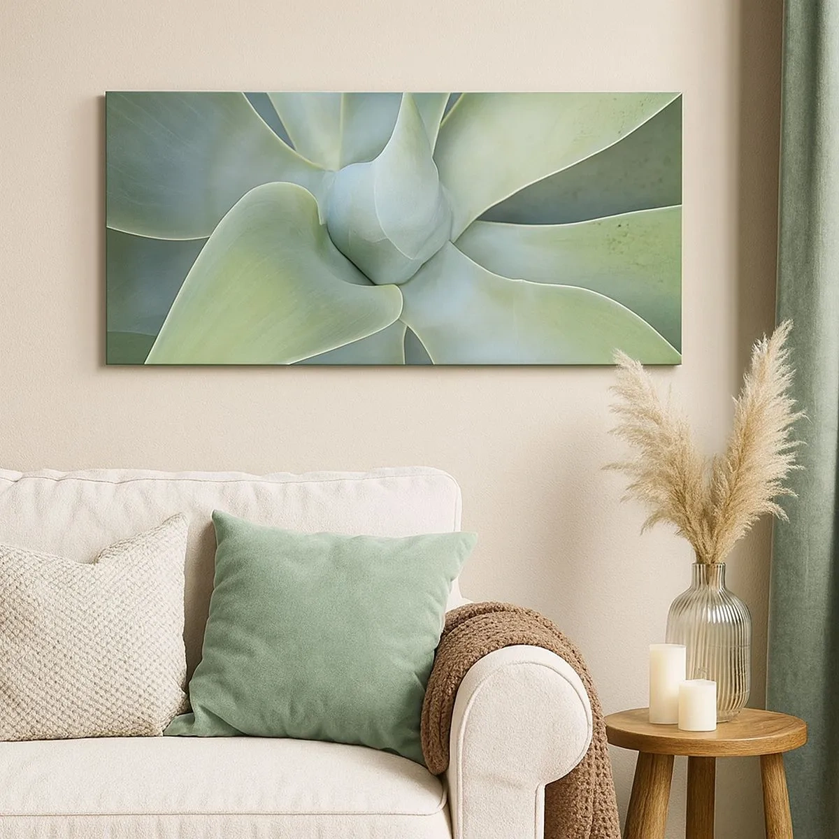 Canvas picture - Birth of Green - 100x40 cm