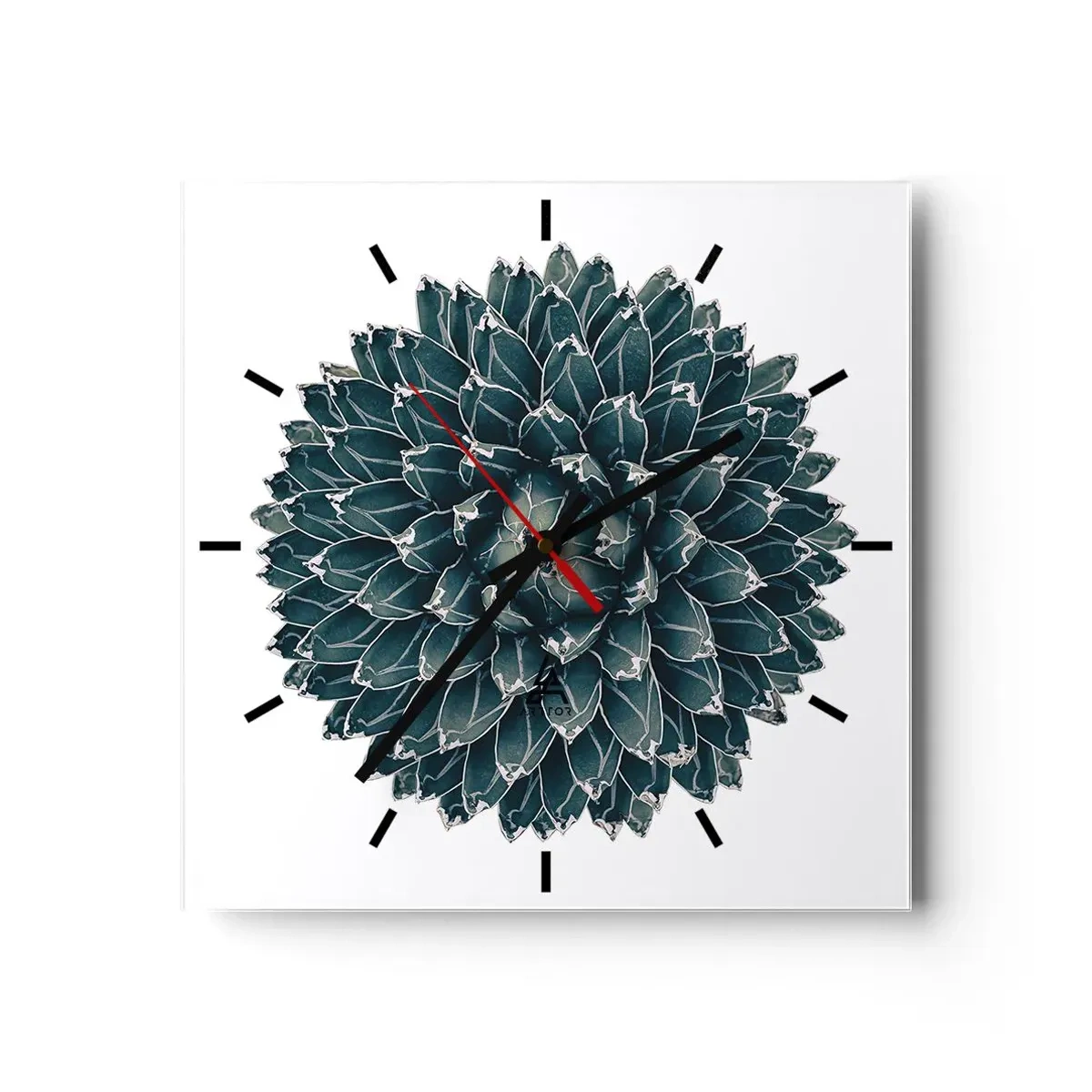 Wall clock - Clock on glass - Star of the Desert - 30x30 cm