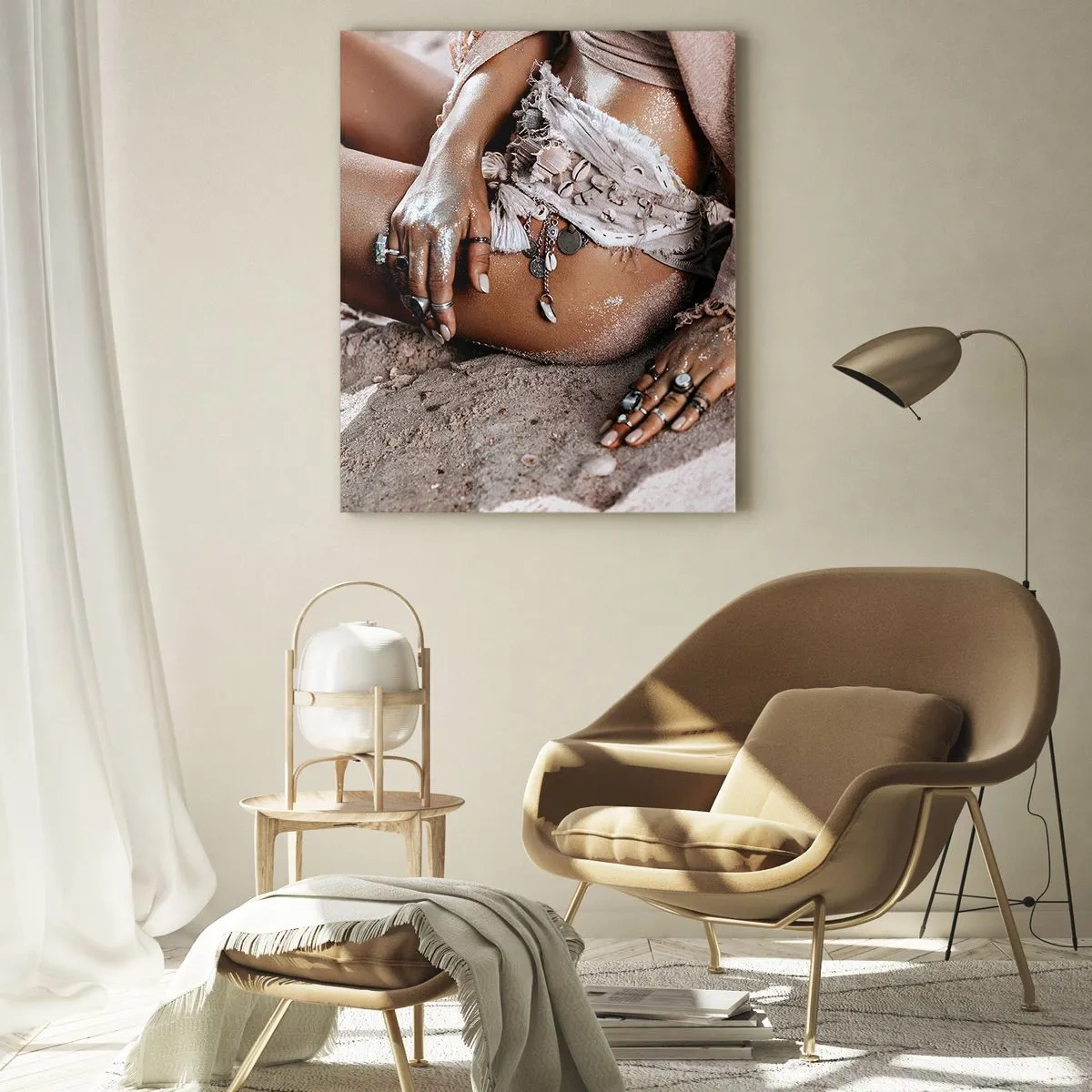 Glass picture - Thrown Out by the Waves - 50x70 cm