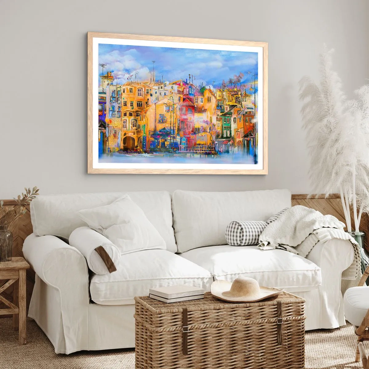 Poster in light oak frame - We Are Together - 50x40 cm