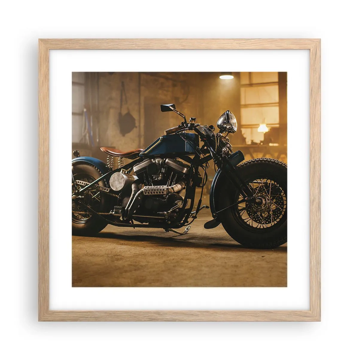 Poster in light oak frame - I Can Do Anything - 40x40 cm