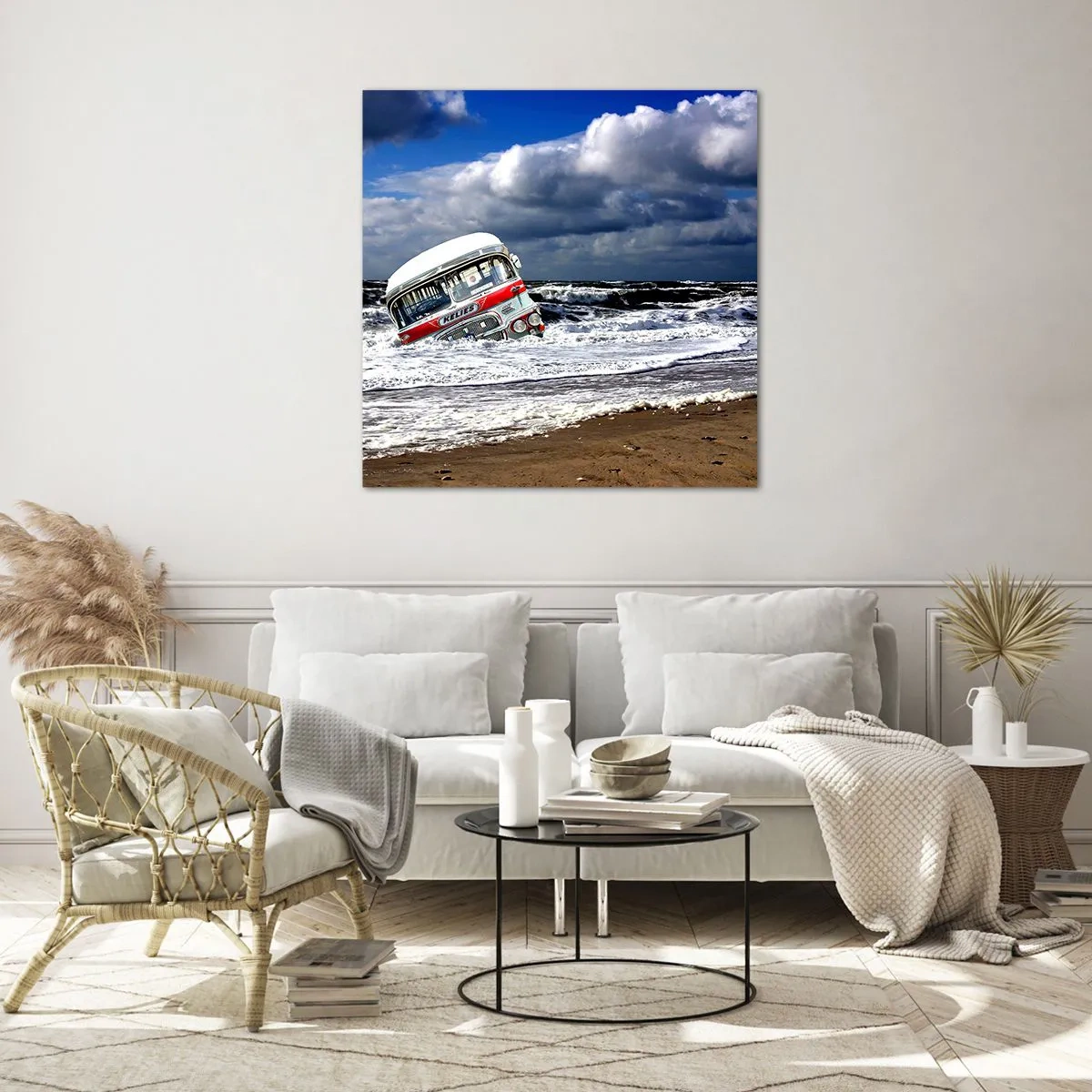 Glass picture - Why Are You Surprised? - 40x40 cm