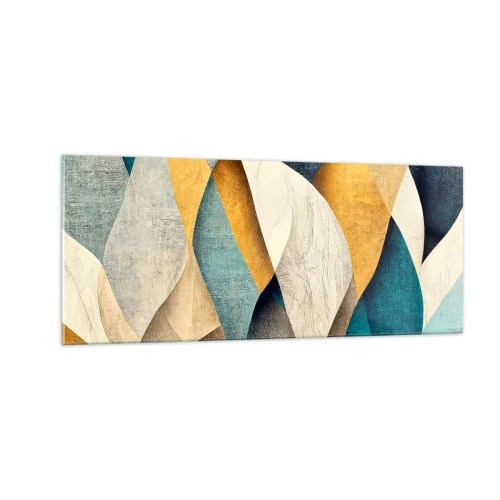 Glass picture - Rhythm and Undulation - 100x40 cm