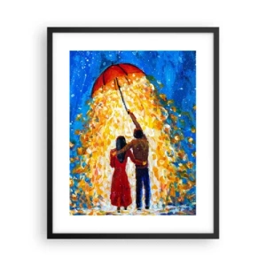 Poster in black frame - Magic of a Rainy Evening? - 40x50 cm