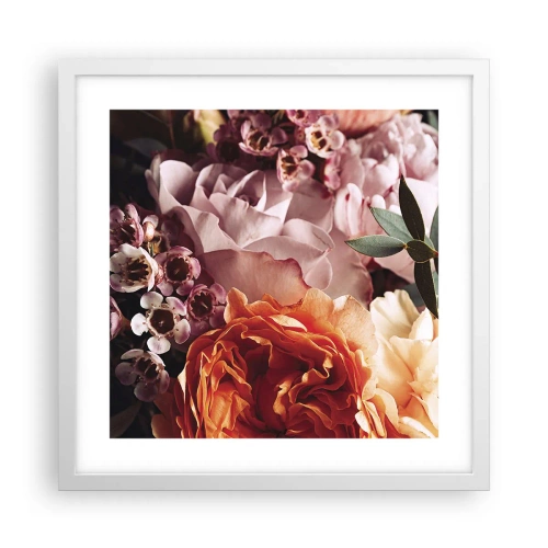Poster in white frmae - Wrapped by Beauty - 40x40 cm