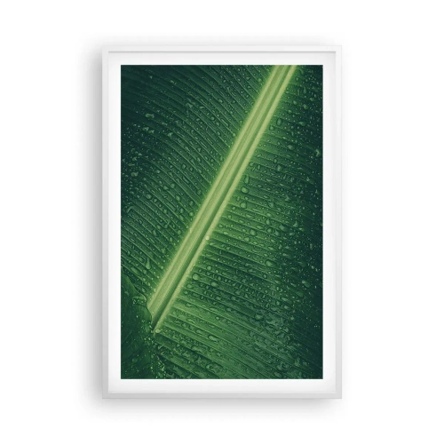 Poster in white frmae - Structure of Green - 61x91 cm