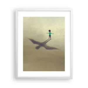 Poster in white frmae - Hero of the Future - 40x50 cm