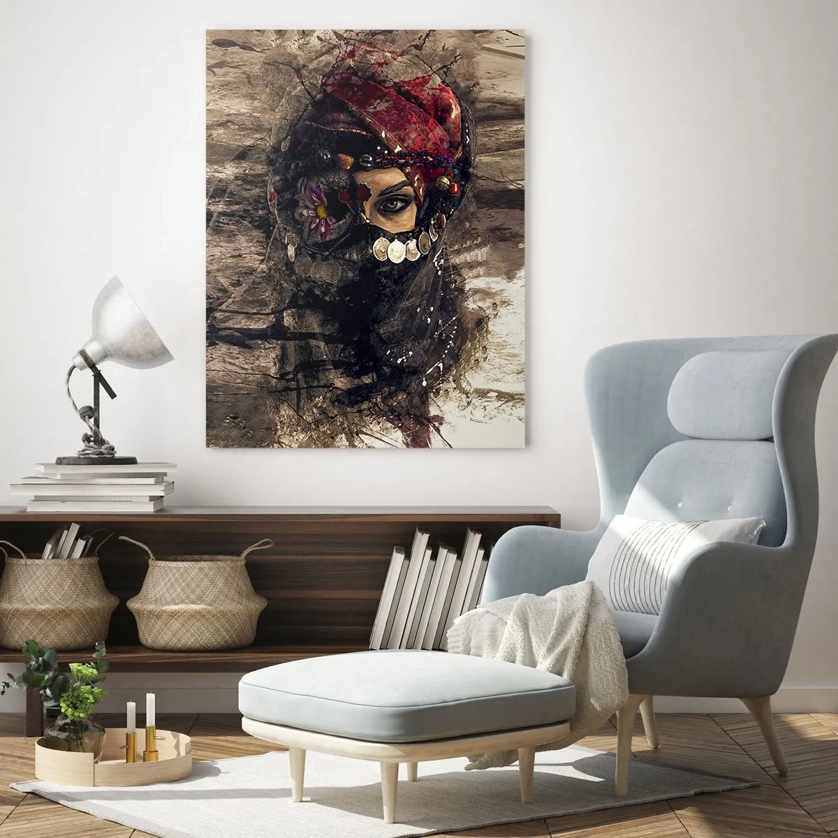 Glass picture - At Least Worrying - 80x120 cm