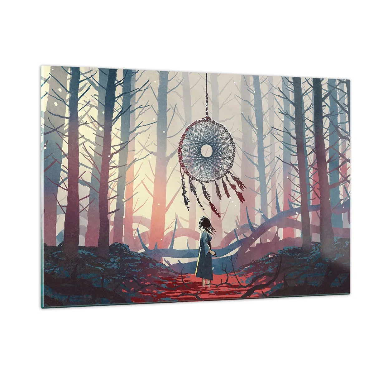 Glass picture - Mysterious Ritual of Life - 120x80 cm