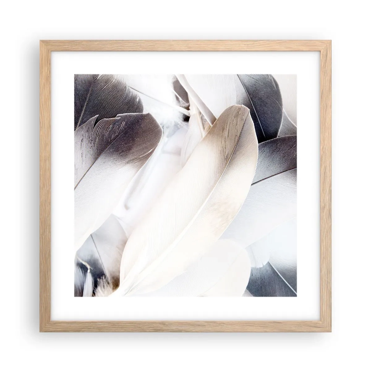 Poster in light oak frame - Almost Angelic - 40x40 cm