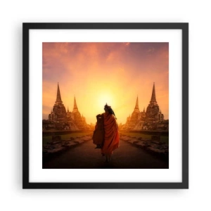 Poster in black frame - In Peace through Eternity - 40x40 cm