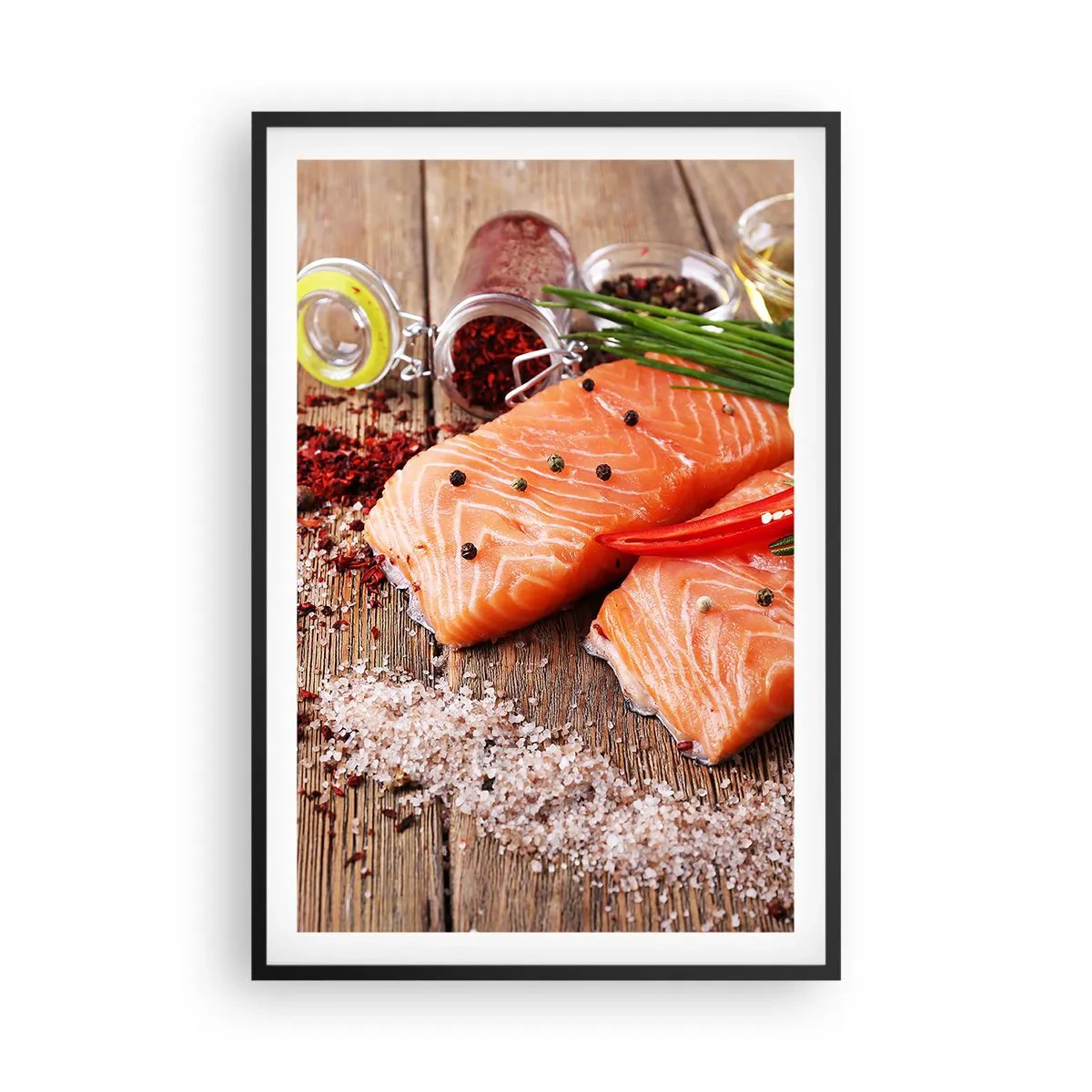Poster in black frame - Norwegian Adventure in the Kitchen - 61x91 cm