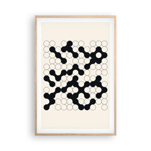 Poster in light oak frame - Chinese Play - Variation - 61x91 cm