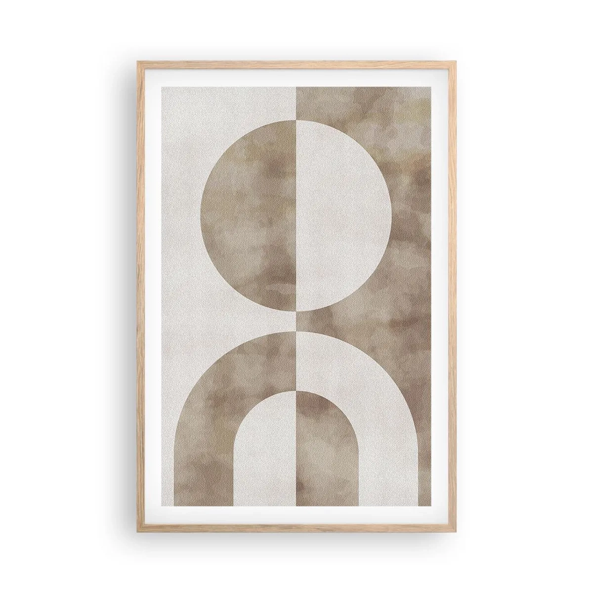 Poster in light oak frame - Similarities and Differences - 61x91 cm