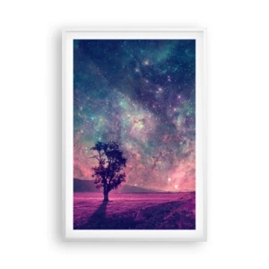Poster in white frmae - Under Magical Sky - 61x91 cm