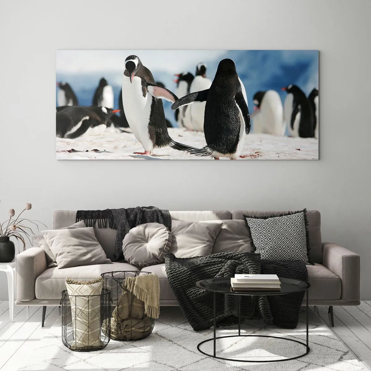 Glass picture - Dance in the Snow - 140x50 cm