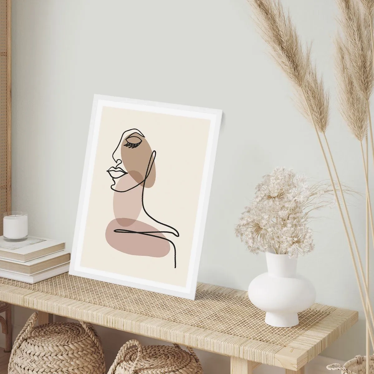 Poster in white frmae - Certain Line of Beauty - 30x40 cm