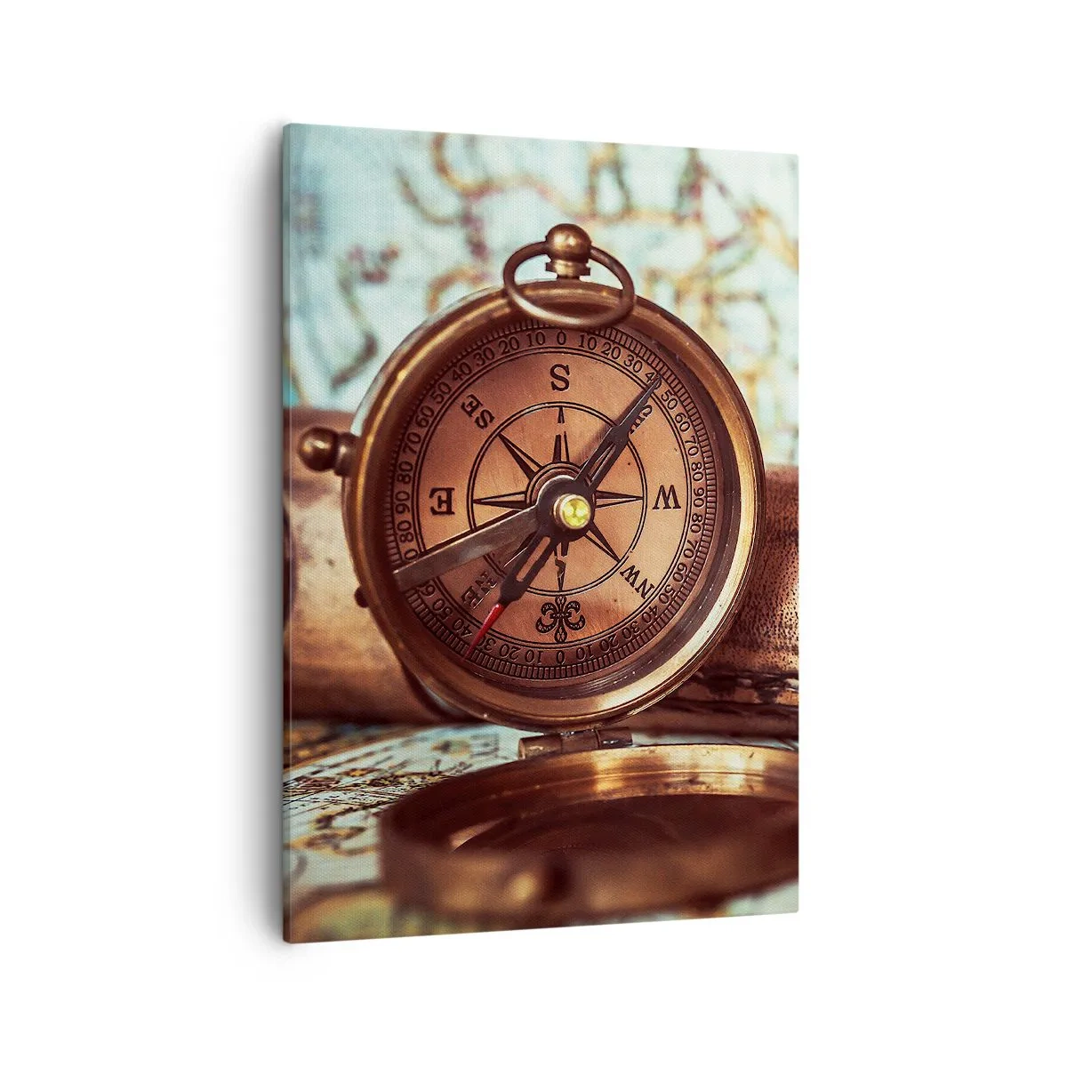 Canvas picture - Pirate Adventure in the Caribbean - 50x70 cm