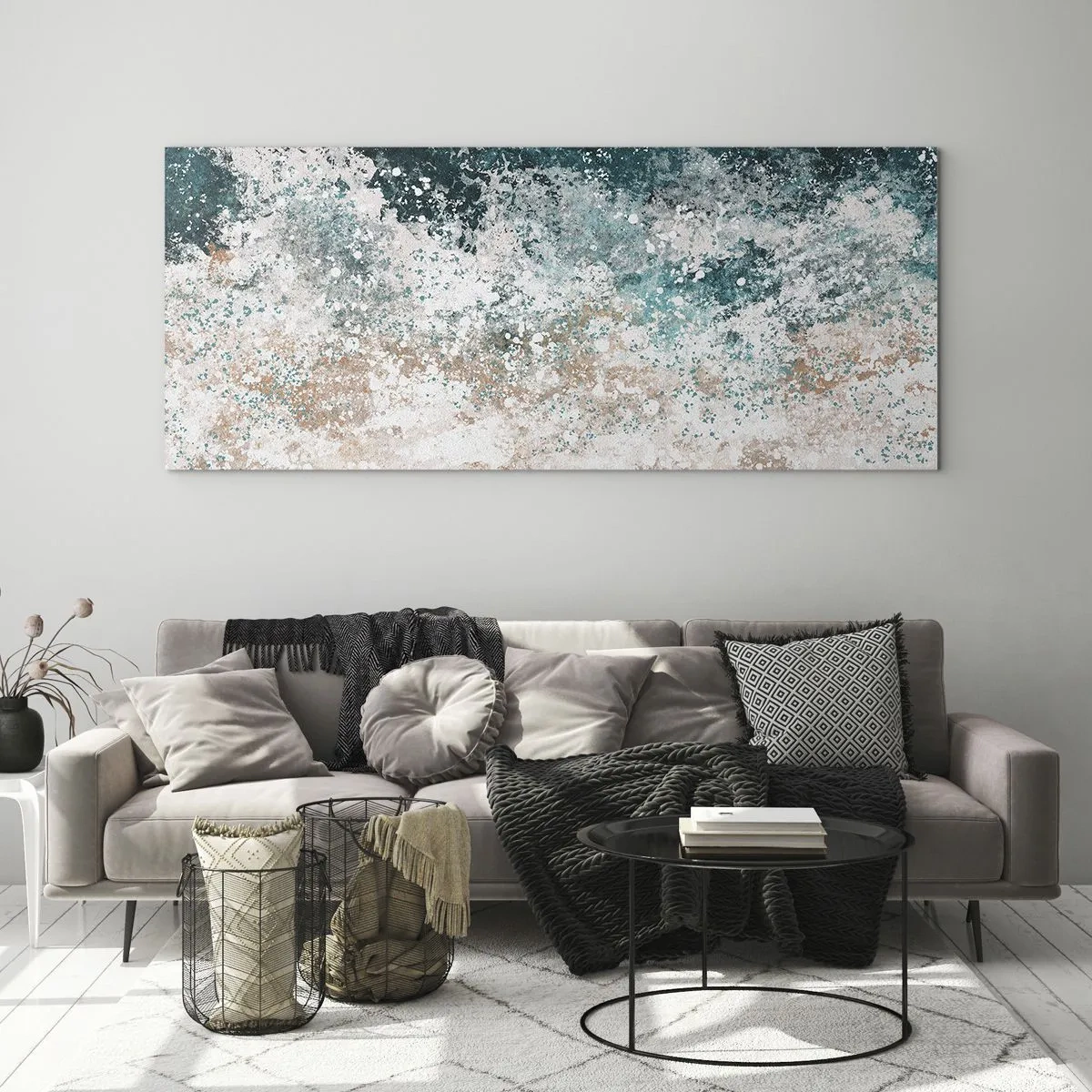 Glass picture - Sea Tales - 90x30 cm