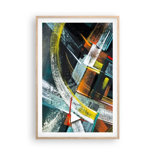Poster in light oak frame - Energy of Movement - 61x91 cm