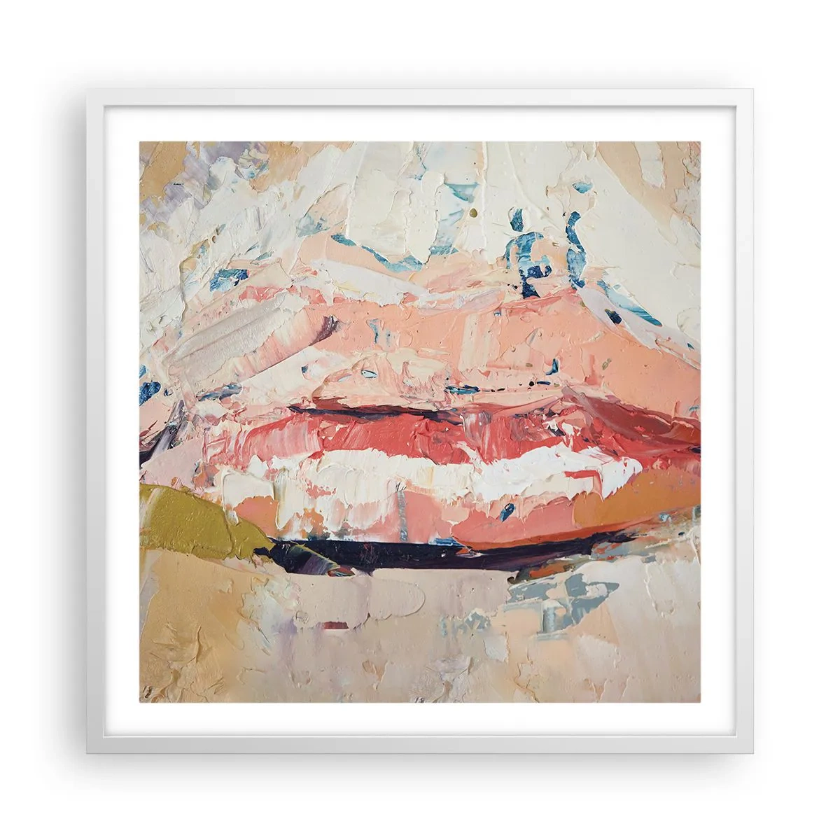 Poster in white frmae - It Awakens the Senses - 60x60 cm