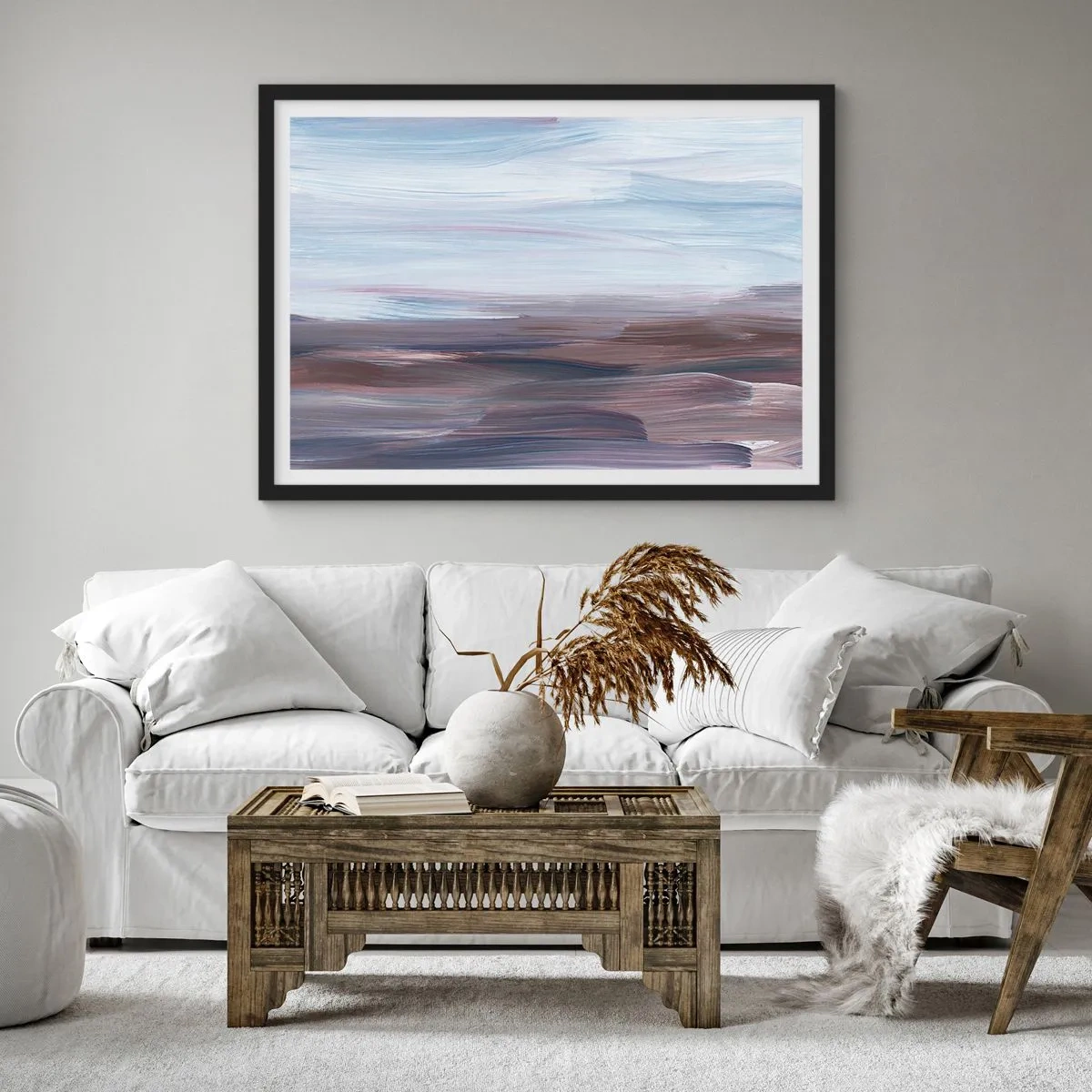 Poster in black frame - Elements: Water - 100x70 cm