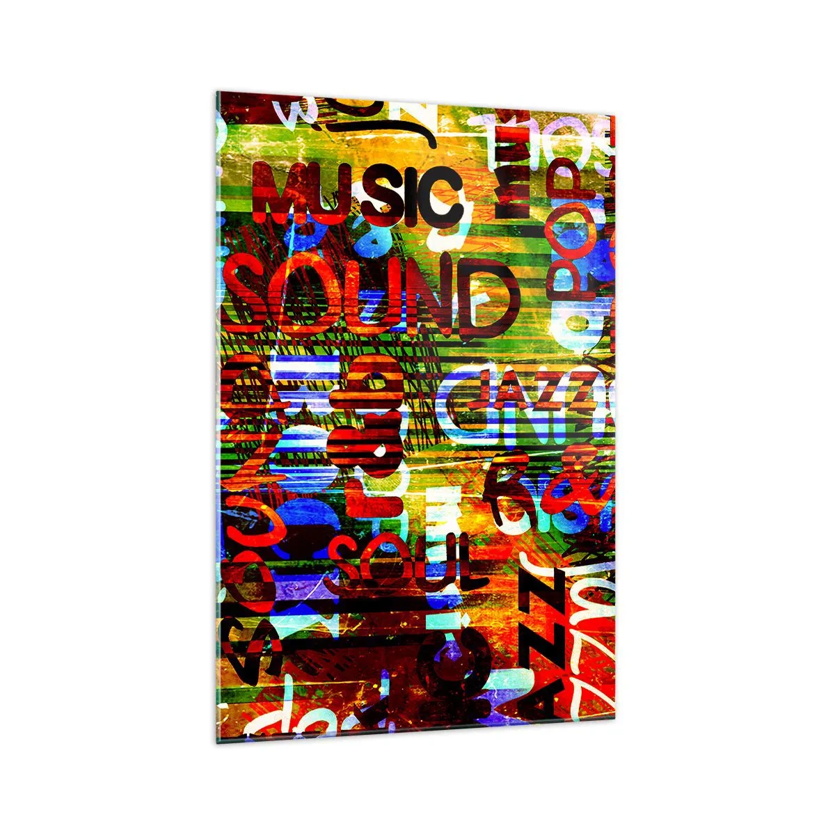 Glass picture - All Colours of Sound - 70x100 cm