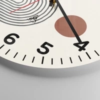 Clock face with numbers