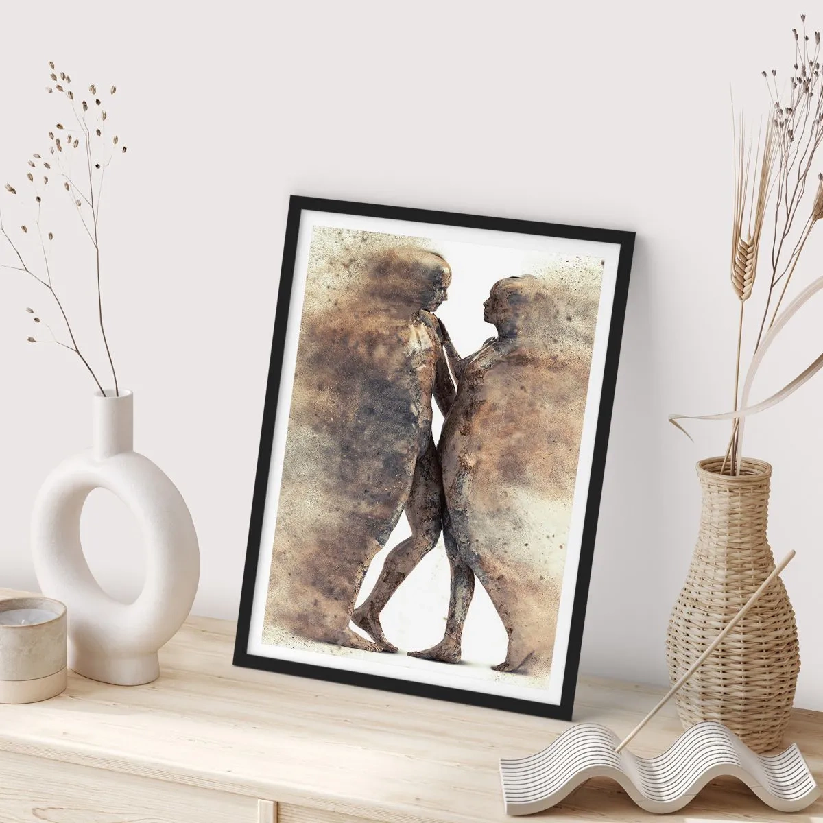 Poster in black frame - From Dust They Rose to Love - 30x40 cm