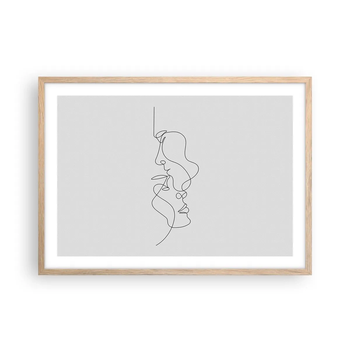 Poster in light oak frame - Ardour of Desires - 70x50 cm