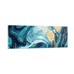 Glass picture - Blue Whirl - 90x30 cm
