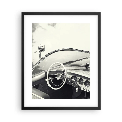 Poster in black frame - Weather for the Rich - 40x50 cm